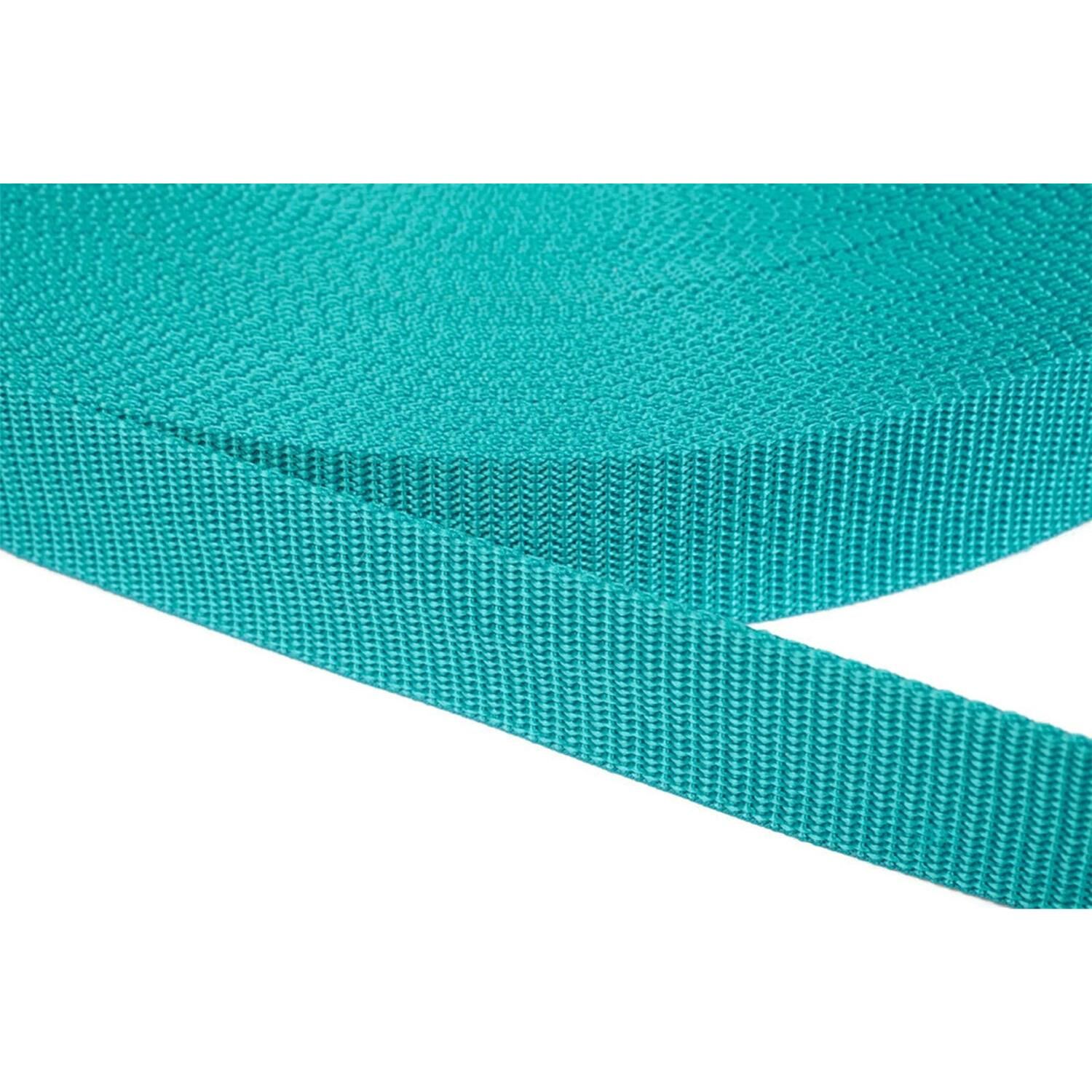 Jajasio Gurtband 25mm Breit, 1.2mm Stark – Polypropylen Band In 41 Farben, 6 Meter (schwarz)