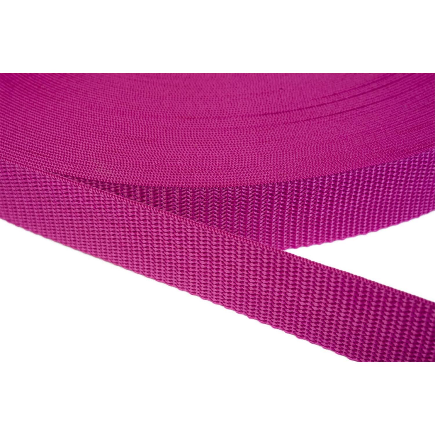 gurtband-25mm-breit-aus-polypropylen-in-41-farben-17--dunkles-magenta-12-meter
