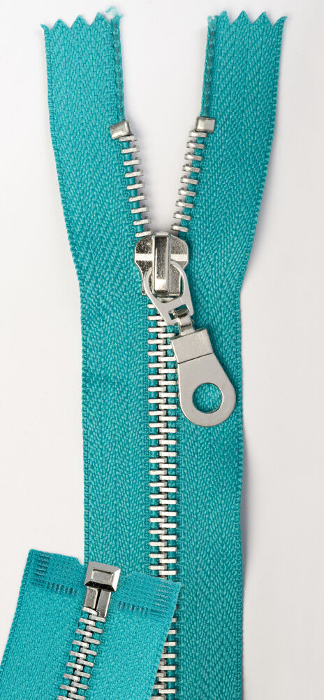 1-reißverschluss-metall-aluminiumschiene-teilbar-30cm-türkis-09