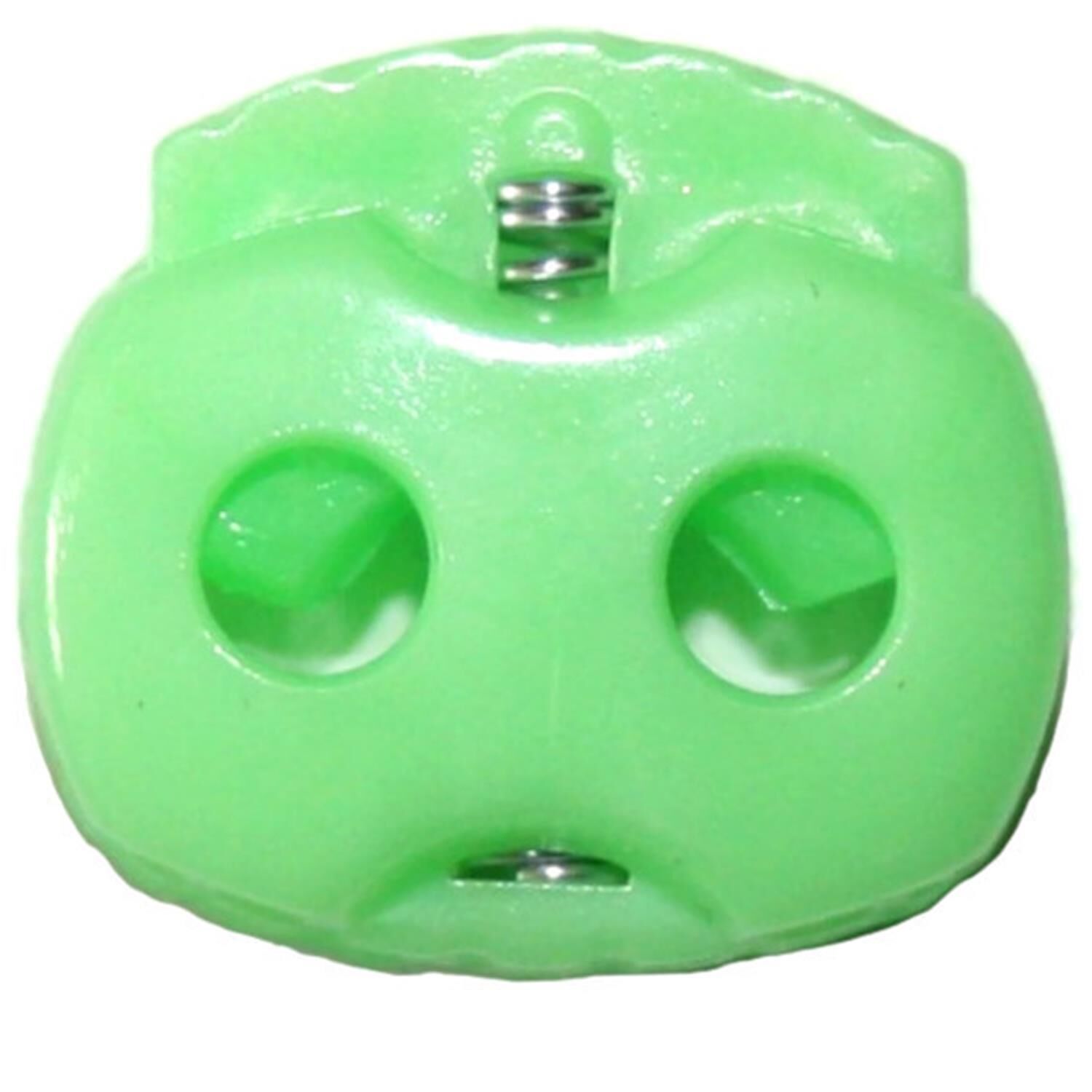 fluoreszierende-kordelstopper-2-loch-bis-5mm-kordeldurchmesser-25-01--fluoreszierende-grün