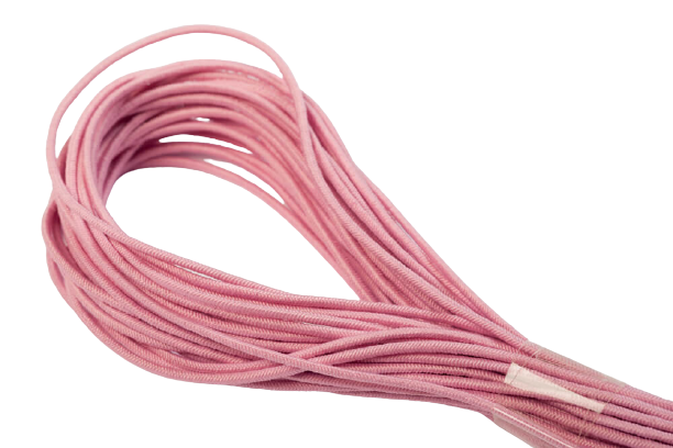 Elastische Kordeln / Hutgummi 1,5 mm dick in 19 Farben 06 / pink 10 m