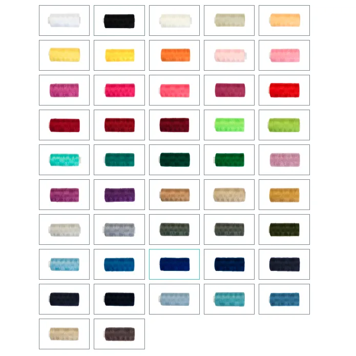 Jeans Nähgarn 20/2, 500 Yards in 47 Farben zur Auswahl