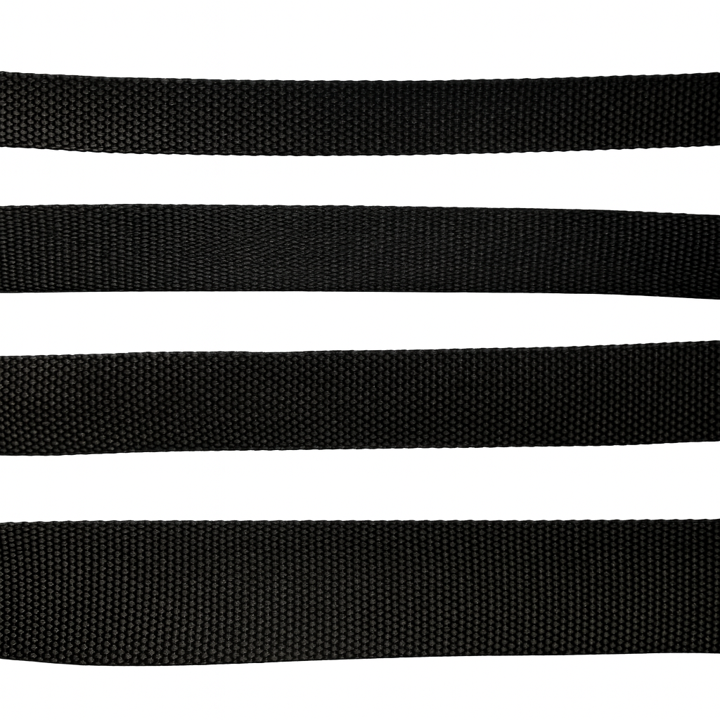 Gurtband PP 2mm dick in Farbe schwarz