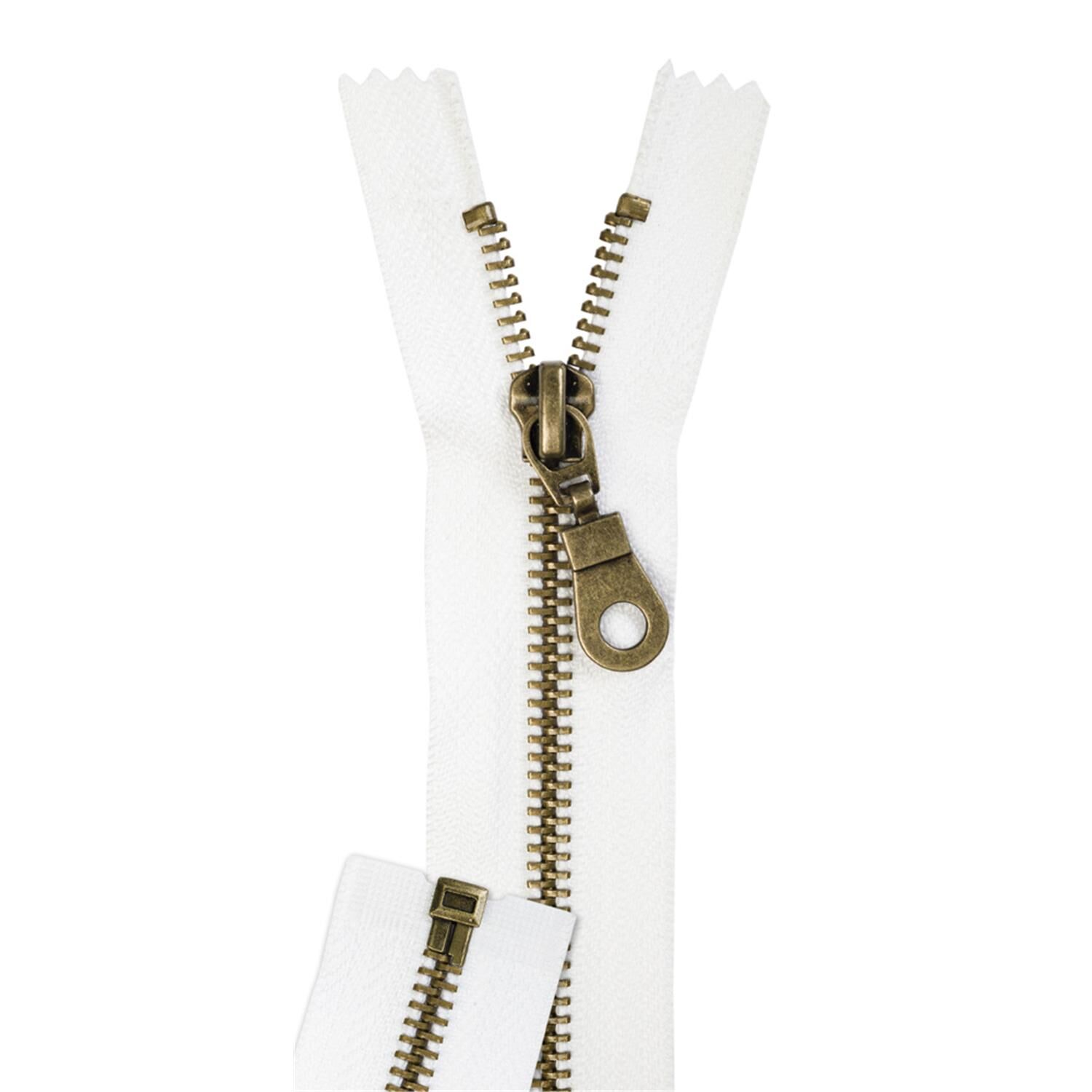 IPEA Reißverschluss 60 Cm Beige – Größe 5, Teilbar, Für Kleidung & Kissen, 2 Stück