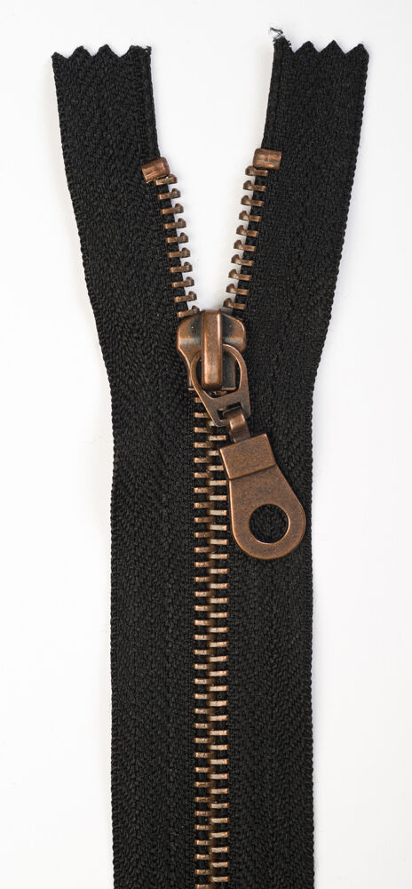 1-reißverschluss-metall-altmessingschiene-nicht-teilbar-14cm-schwarz-39