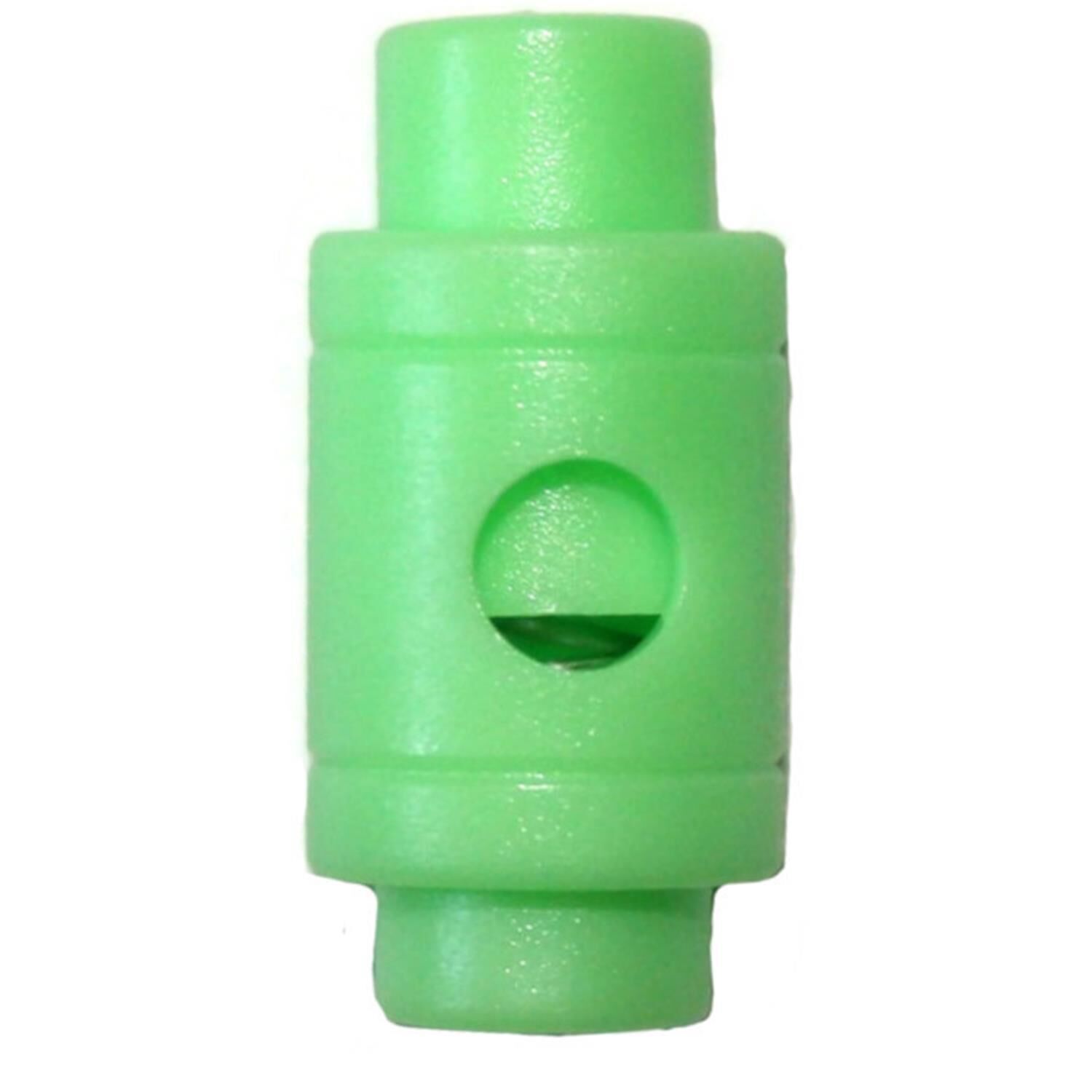 fluoreszierende-kordelstopper-1-loch-bis-5mm-kordeldurchmesser-27-01--fluoreszierende-grün
