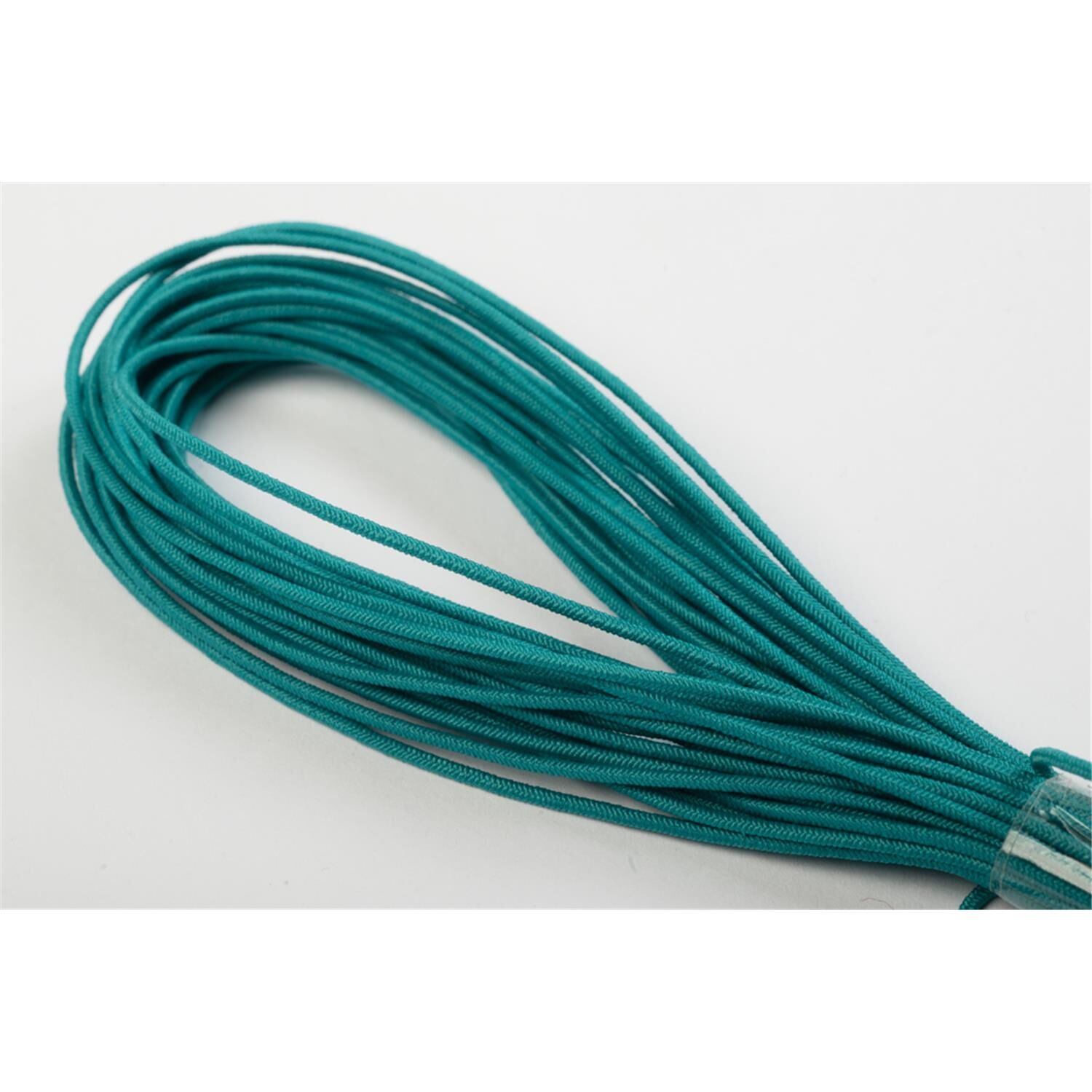 Elastische Kordeln / Hutgummi 1,5 mm dick in 19 Farben 12 / türkis 10 m